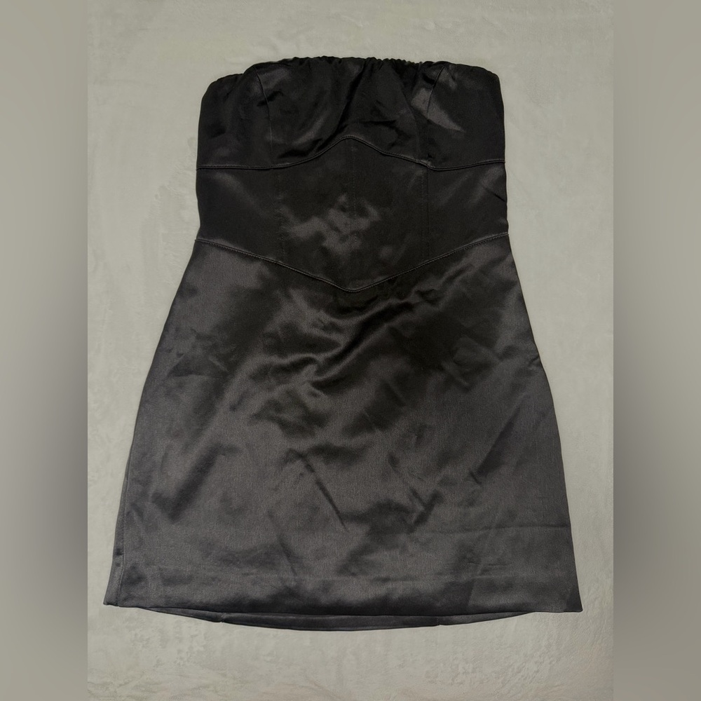 Forever 21 Black Strapless Mini Dress
